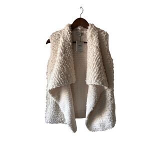 Barefoot Dreams Cozychic Loop Fringe Cascading Open Vest for Youth size 12/14